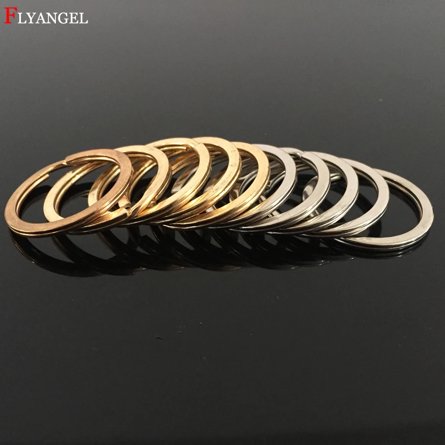 

5 Pcs 30mm Silver/Gold Metal Key Holder Round Split Rings Unisex Keyring Men Women connector Keychain Keyfob Accessories