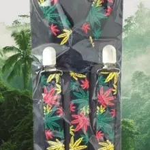 СОРНЯКИ с листом конопли красный желтый зеленый пилот huff модные конфетные декоративные подтяжки