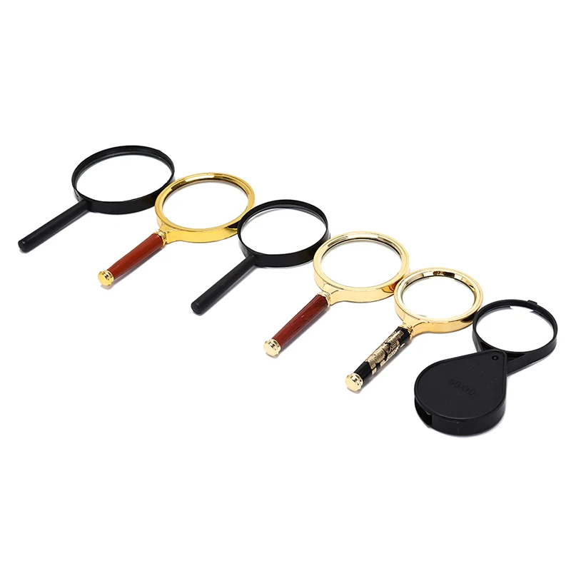 10X Portable Handheld Magnifying Glass HighDefinition Reading Eye Loupe Magnifying Glass Magnifier Reading Jewelry 70/75/80/90mm