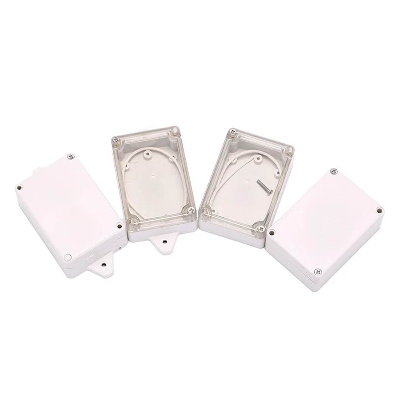 

Clear Transparent/ White 85x58x33mm Enclosure Project Box Plastic Electronic Instrument Project Cover Box Enclosure Case