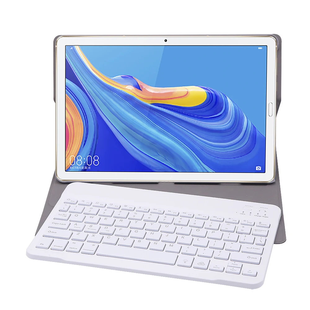 7 цветов подсветка Bluetooth клавиатура чехол для huawei Mediapad M6 10,8 дюймов PU кожаный чехол с подставкой Беспроводная крышка клавиатуры