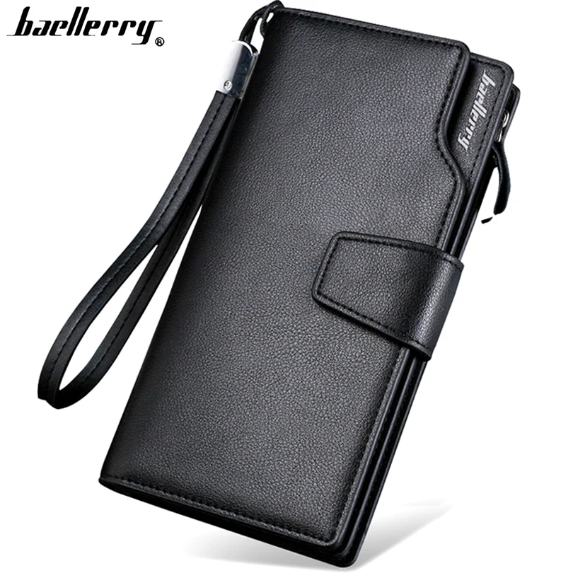 

Top Quality leather long wallet men pruse male clutch zipper around wallets men women money bag pocket mltifunction