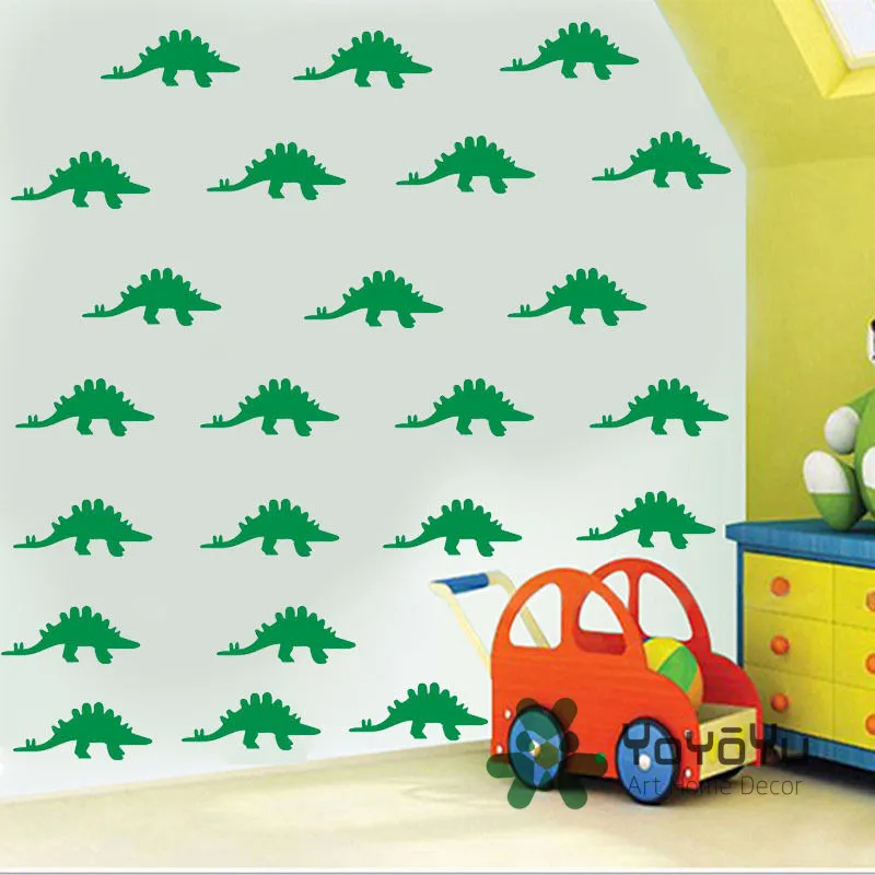 

Removable Little Dinosaur Pattern 40 PCS pack Kids Room Self Adhesive Wall Sticker Nuesery Bedroom Art Decoration adesivo NY-115