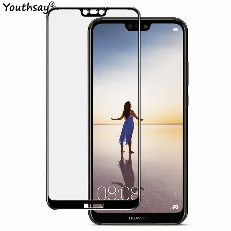 Для Huawei P20 Lite закаленное стекло 2018 полное покрытие 5 84 &quotЗащита экрана протектор