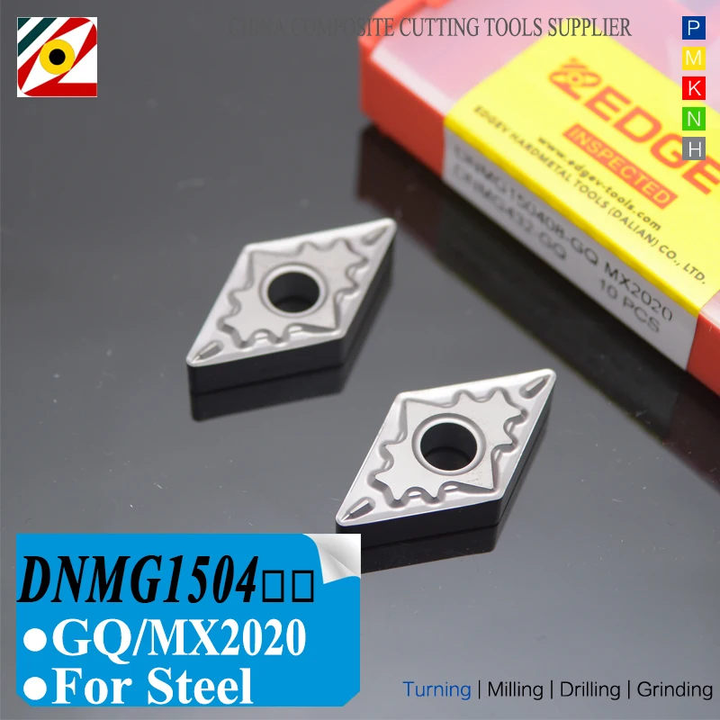 

EDGEV Cermet Carbide Inserts DNMG150404 DNMG150408 GQ MX2020 CNC Lathe Turning Tools To substitue HQ TN60