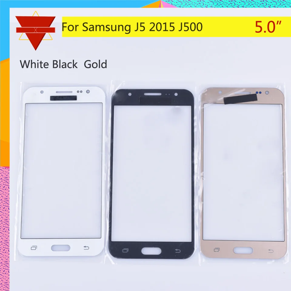 

50Pcs/lot For Samsung Galaxy J5 2015 J500 J500H J500FN J500F SM-J500F Touch Screen Front Glass Panel TouchScreen LCD Outer Lens
