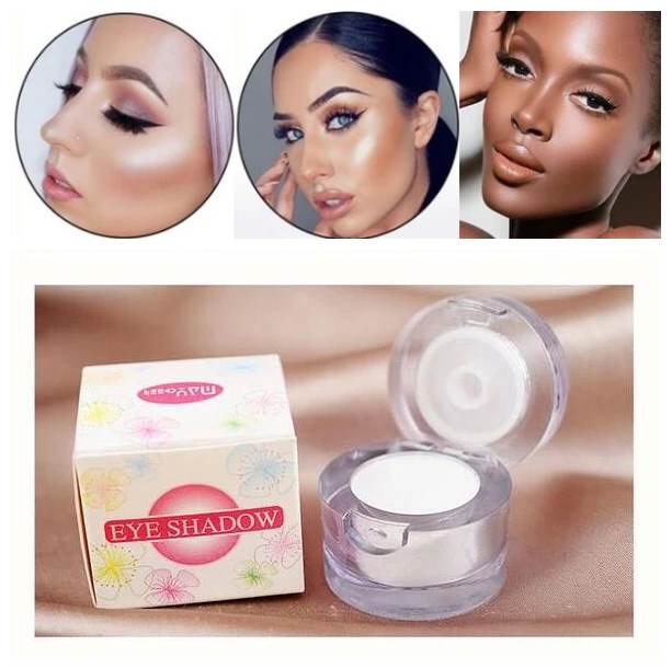 2017 Professional White Single Eyeshadow Waterproof Long Lasting