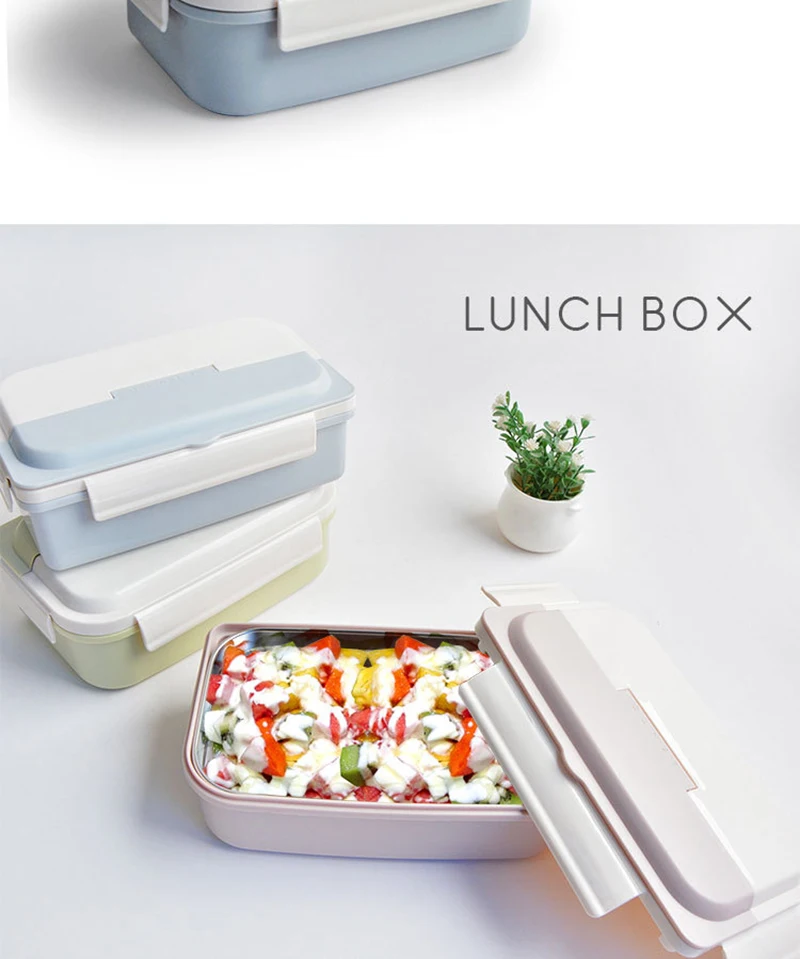 TUUTH Stainless Steel Lunch Box Water Injection Insulated Bento Box Portable Dinner Food Containers For Picnic Office School A15
