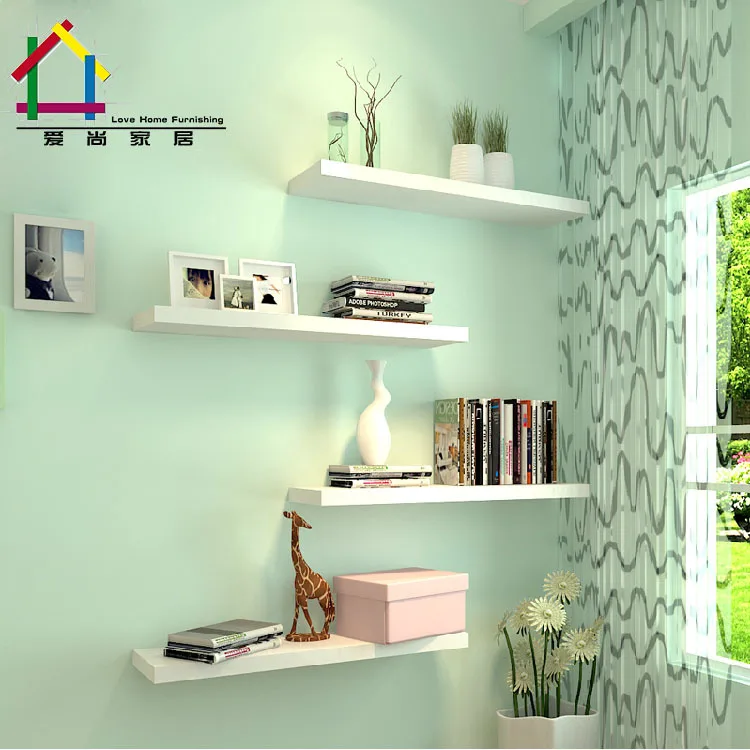 Hogar Creativo Decorativo De Pared De Madera Estantes de Almacenamiento