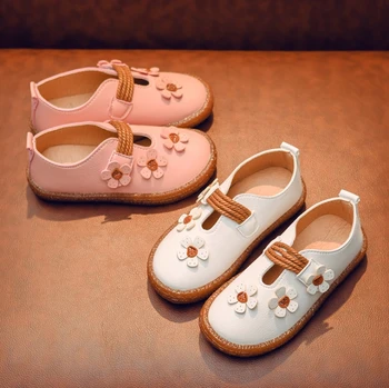 

2019 new children's Korean casual shoes princess shoes fashion girls small flower shoes size 21--30