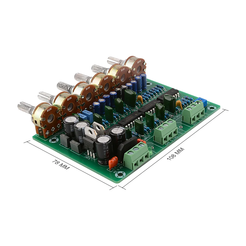 Aiyima-hifi Entusiasta Pré-amplificador Dois Canais Estéreo Volume eq Control Preamp Amplificador Tone Board Aiyima - Image 5