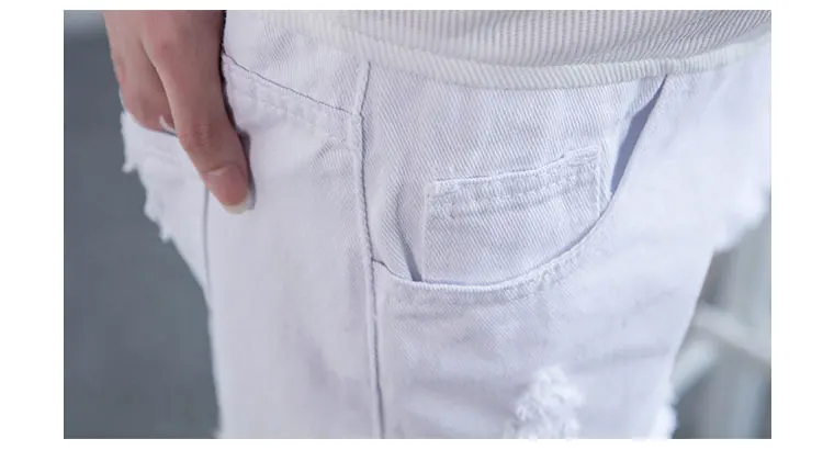 Летние Короткие джинсы для беременных; белые джинсовые шорты для беременных женщин; шорты для беременных; брюки для беременных; YL591
