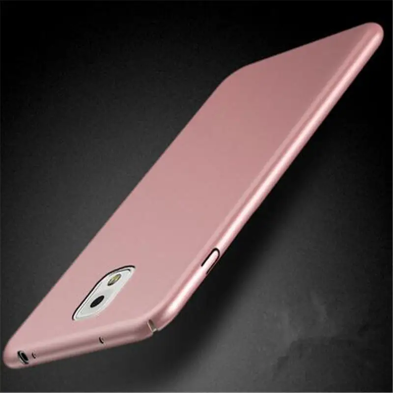 Ultra Slim Hard PC Case For Samsung Galaxy Note 3 Case Matte Armor Back Cover For Samsung Note 3 Note3 N900 N9000 N9005 Coque - Цвет: Rose gold