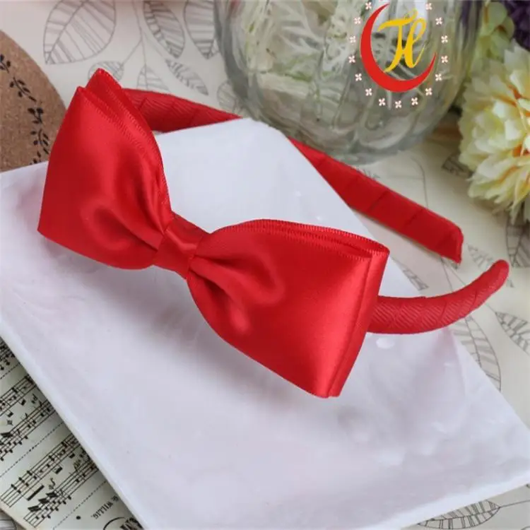 

New Children's Baby Girls Red Cotton Bowknot Tiara Flower Headdress Headwear Bow Head Hoop For Children Acessorio De Cabelo T