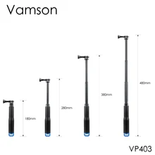Vamson ручной селфи для GoPro hero 7 6 5 алюминиевый монопод Штатив Легкий для Gopro аксессуары для Xiaomi YI SJ4000 VP403