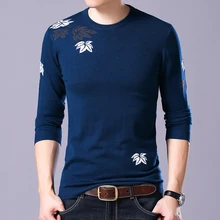 Mens Sweaters Wool Pullover Men Brand Clothing Casual O-Neck Sweater Men Dot Pattern Long Sleeve Cotton Shirt Male