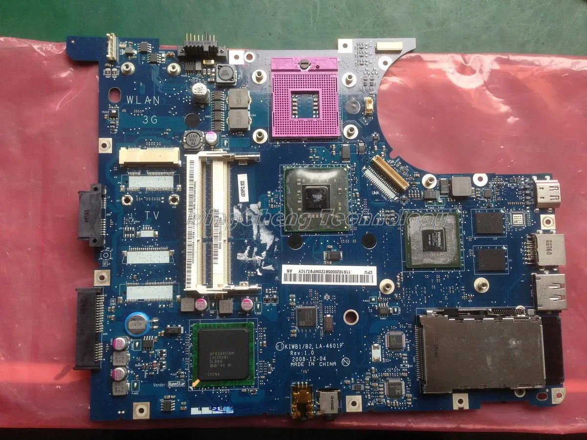 HOLYTIME laptop Motherboard for Lenovo y550 LA 4601P with 4 video chips