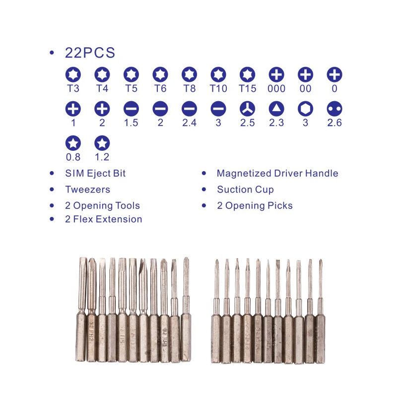 2REIZ Precision Screwdriver Set Of 32 in 1 mini Magnetic Screwdriver Set PC Notebook Phone iphone Camera  Disassemble Tools