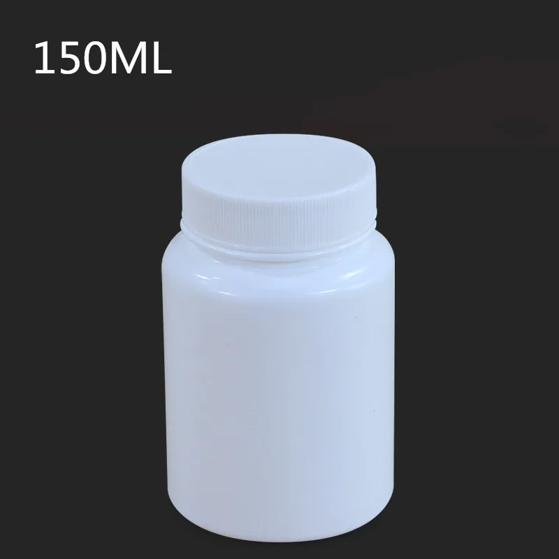 

150ML Empty plastic medicine bottle with screw cap for Solid,Pill,Capsules 20PCS container Empty travel bottle food grade