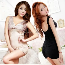 Жилет с пайетками ds костюм женский сексуальный низкий вырез глубокий v-образный вырез искушение тонкий бедра облегающее цельное платье короткая юбка