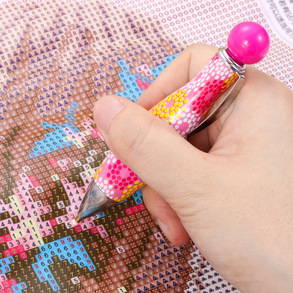 *Bowling Shape Point Drill Pen Diamond Painting Cross Stitch Sewing Accessories*