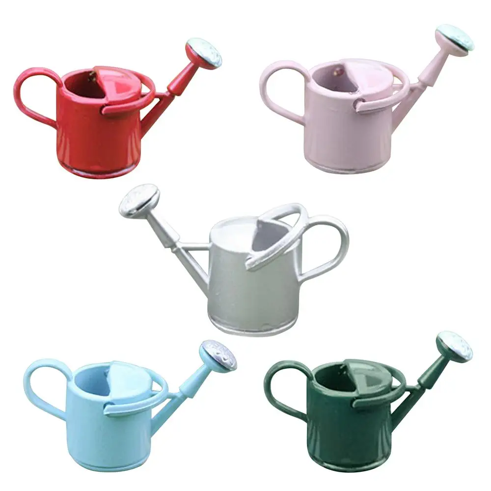 

Mini Watering Can Pot For 1/6 1/12 Miniature Doll House Accessories Model Simulation Tools Toy Decoration