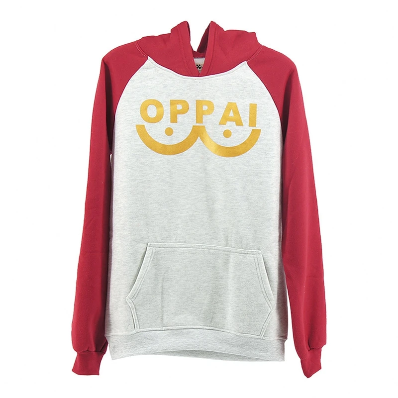 COtton blended One Punch man Saitama Oppai hoodie Hooded Sweatshirt Fleece Unisex for man and woman size Jacket Cosplay Costume (4)