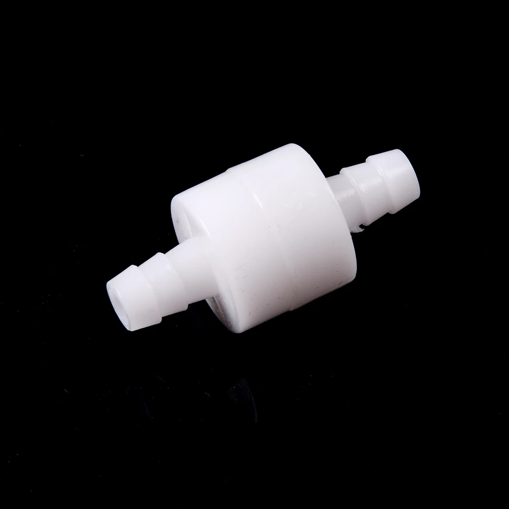 JETTING 1PCS Plastic 8mm One Way Inline Check Valve Fuel Gas Liquid Water White Color High Quality