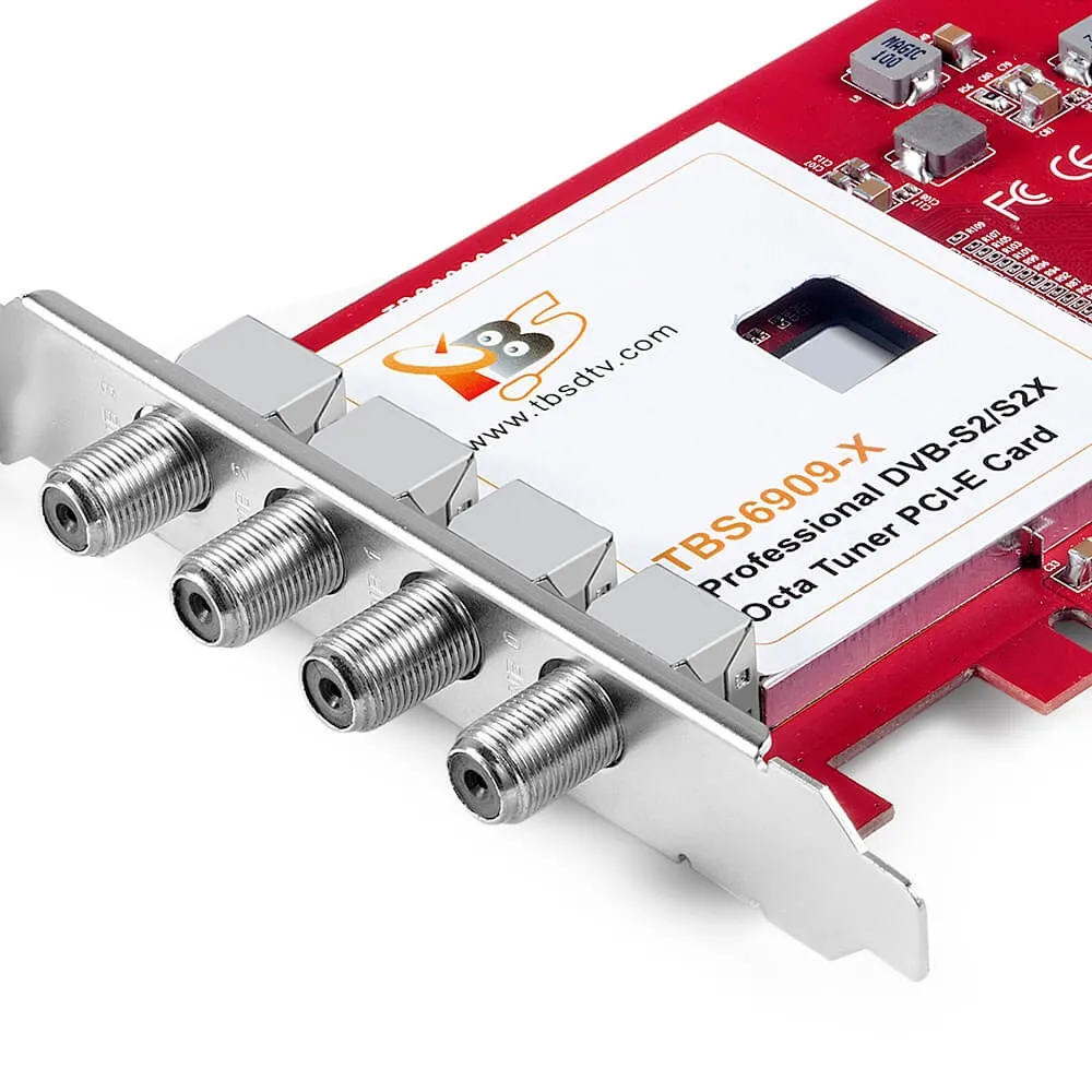 TBS6909X DVB S2X/S2 Octa 8 HD TV тюнер PCIe карта цифровой спутниковый ресивер|Спутниковое ТВ| |