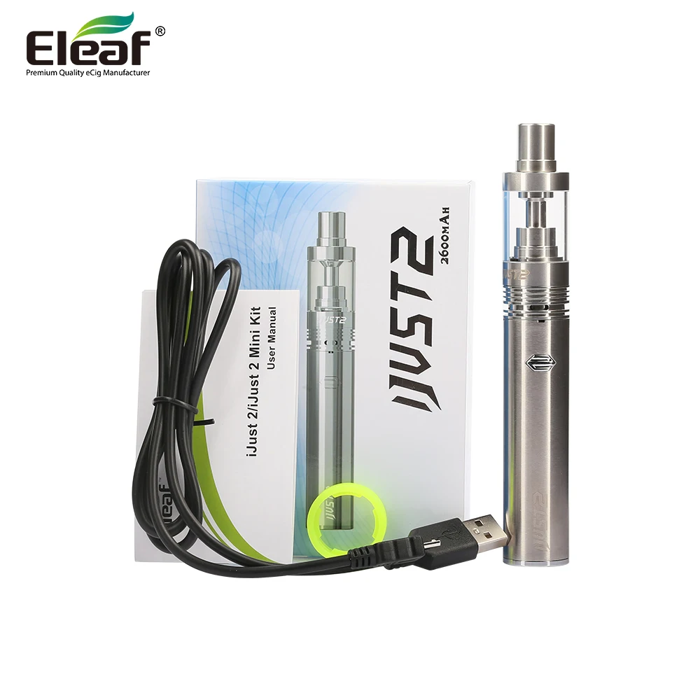 Оригинальный набор eleaf ijust 2 с емкостью бака 5 мл и аккумулятора 2600 мАч от 30 вт до 80