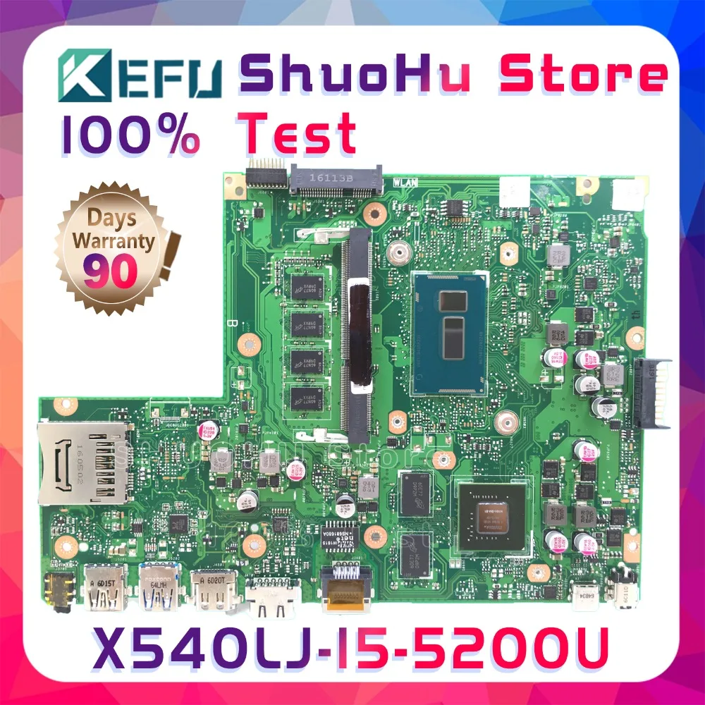 KEFU X540L для ASUS X540LJ F540L cpu I5-5200U 4 Гб памяти rev2.1 материнская плата для ноутбука протестирована оригинальная материнская плата