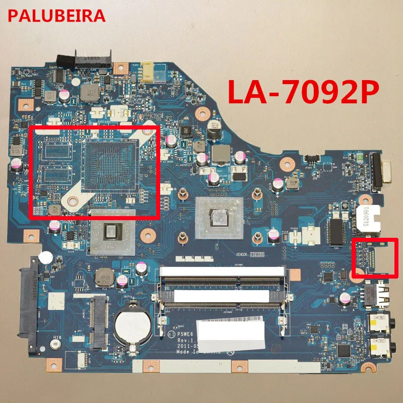 Материнская плата для ноутбука acer aspire 5250 модель P5WE6 рабочая бесплатная