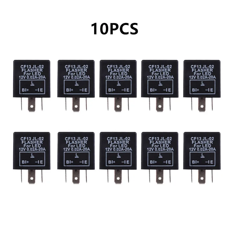 

CARPRIE Relay Switch 10PCS Car Relay Switch CF13 3 Pin LED Flasher Relay 12V Waterproof Relay For Turn Signal Light dropship m1