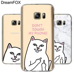 DREAMFOX M476 палец Кот Мягкие TPU силиконовый чехол для samsung Galaxy Note S 5 6 7 8 9 10 10e Lite Edge Plus Grand Prime