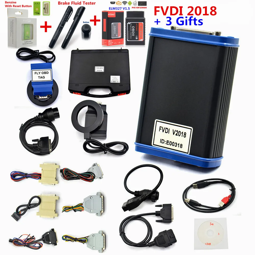 

FLY fvdi OBD II 2 km tools Original ABRITES Commander FVDI Full Version 18 Software No time limited V2014/2015/2018 J2534