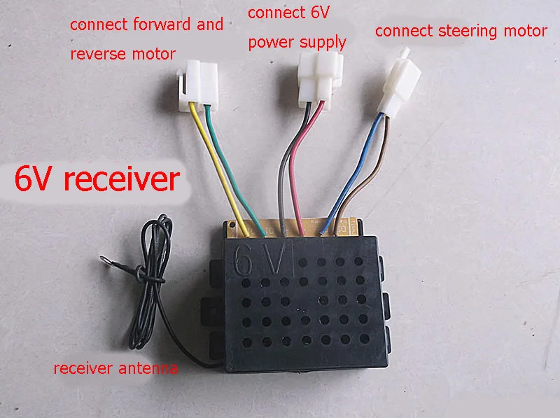 Детский Электрический автомобиль 4CH 27 МГц пульт дистанционного управления 6 в/12 в приемник Детские части автомобиля Модель игрушки радио Trasmitter мягкая антенна
