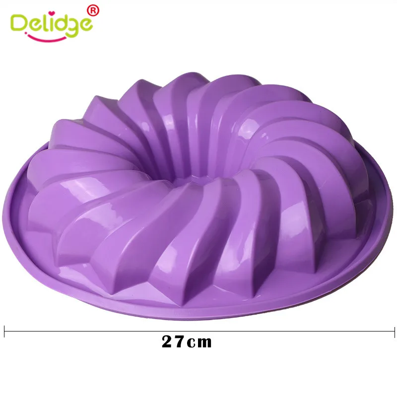 Delidge 1 шт. большая циклонная форма для торта 3D силиконовая помадка шоколадное мыло хлеб помадка для кекса плесень DIY инструменты для выпечки