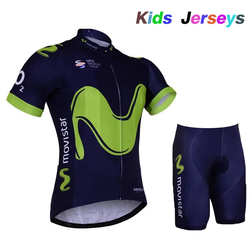2019 موفيستار برو فريق الاطفال قصيرة الأكمام الدراجات جيرسي دعوى Ciclismo دراجة دعوى MTB دراجة جيرسي موحدة الدراجات الملابس