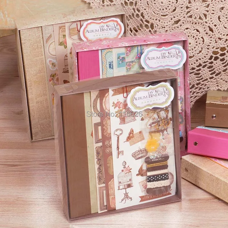 ENOGREETING подарочный набор для скрапбукинга сделай сам с фоновой бумагой наклейками
