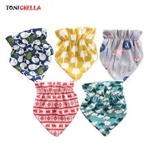 Детские нагрудники, двухслойные, плотные, теплые, хлопковые, Слюнявчики, полотенце, зимние, для новорожденных, Детские аксессуары для Бандан, шарф для младенцев CL5056