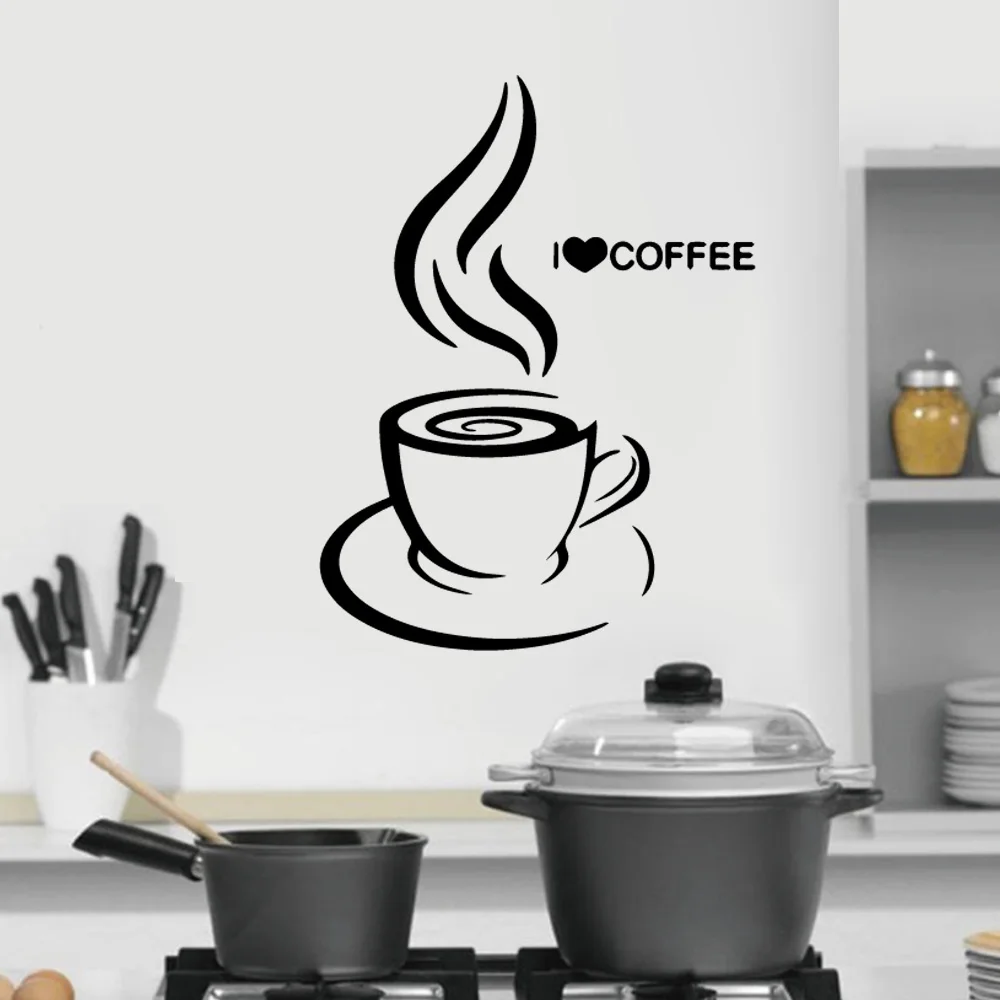 Custom kitchen Wall Stickers For Restaurant Decor pizza Coffee Home Decoration Vinyl Waterproof Wall Art Murals Custom kitchen Wall Stickers For Restaurant Decor pizza Coffee Home Decoration Vinyl Waterproof Wall Art Murals