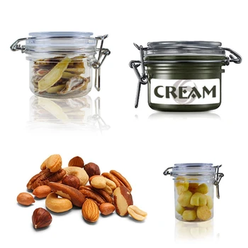

PETP Food Container Milk Powder Box Clamp Lid Air Tight Sealed Locking Jar Kitchen Storage Container
