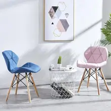 Стул для дома в скандинавском стиле, простой Красный Кофейный стул со спинкой, стул для маникюра, стул для туалетных принадлежностей, обеденный стул