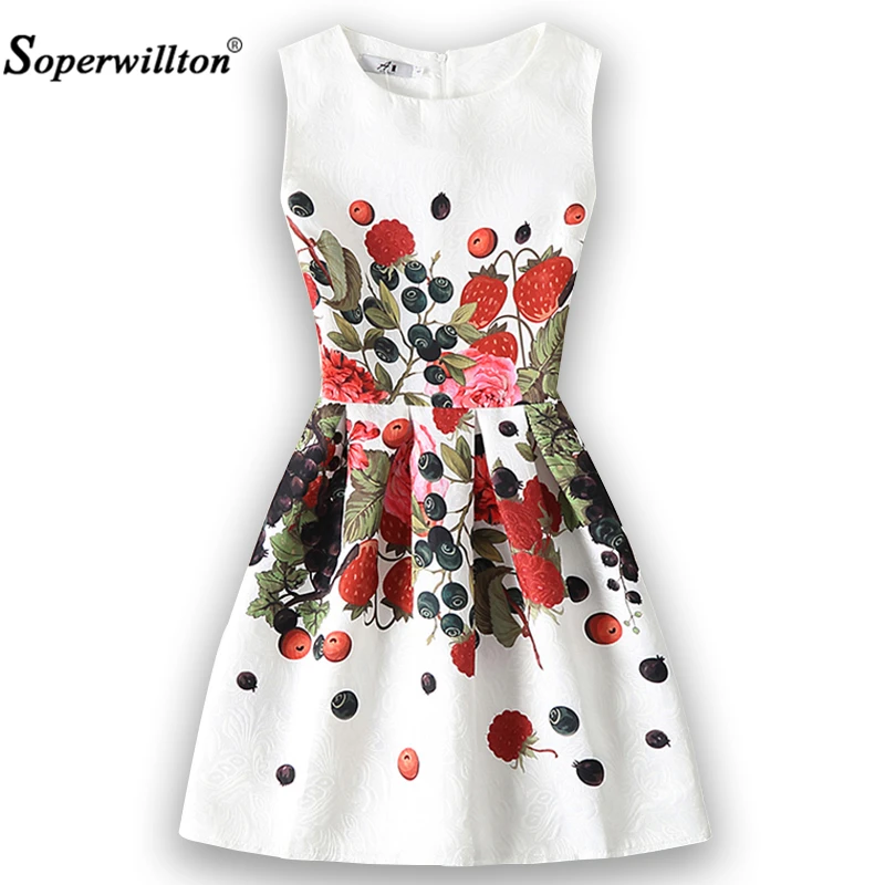 

New 2018 Summer Women Dress Butterfly Sleeveless Casual Dresses Vestido De Festa Ladies Vintage Print Plus Size Cheap Clothing