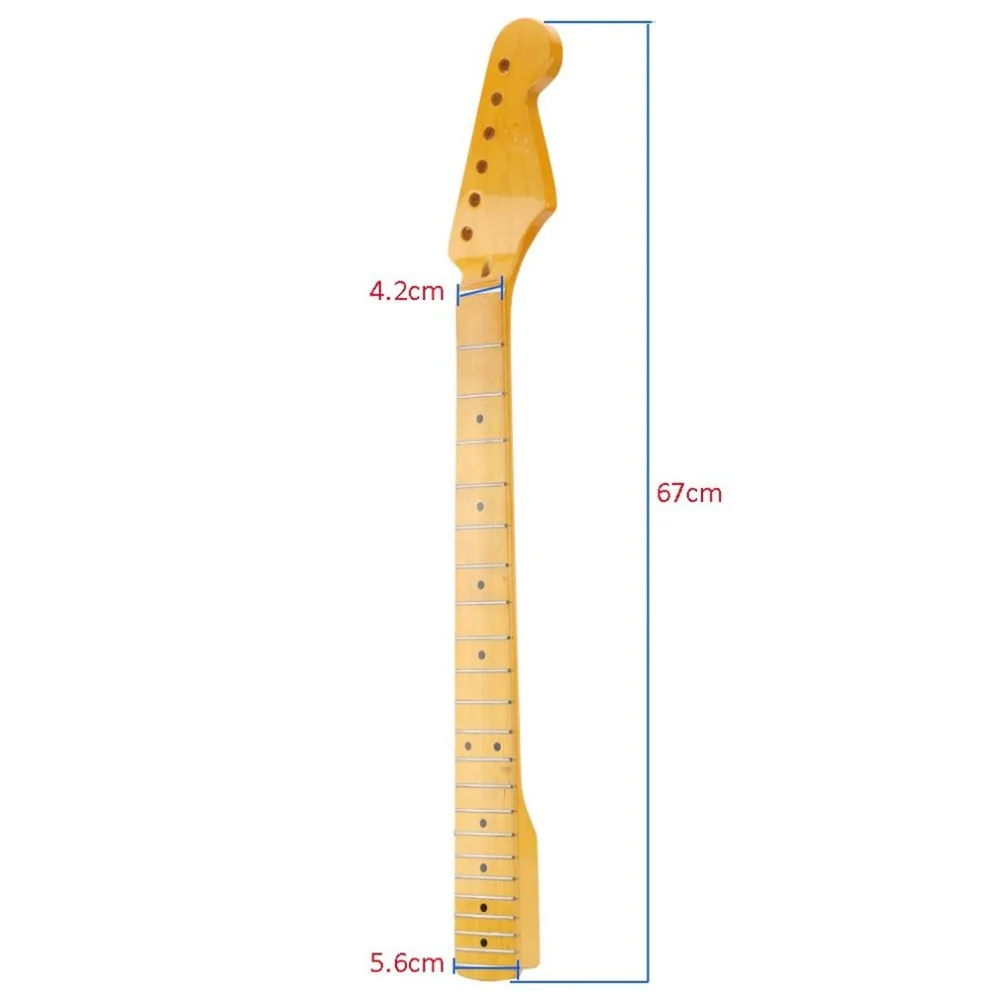 Портативный клен гитара Шея точка инкрустация 22 Лады для запасные части для гитары палисандр гриф белые точки музыкальный инструмент подарок