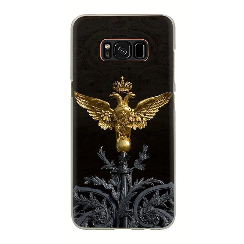 Россия герб двойной двух голового орла жесткий чехол для телефона для samsung S6 S7 край S8 S9 S10 плюс S10e Note 8, 9, 10, M10 M20 M30 M40 - Цвет: H5