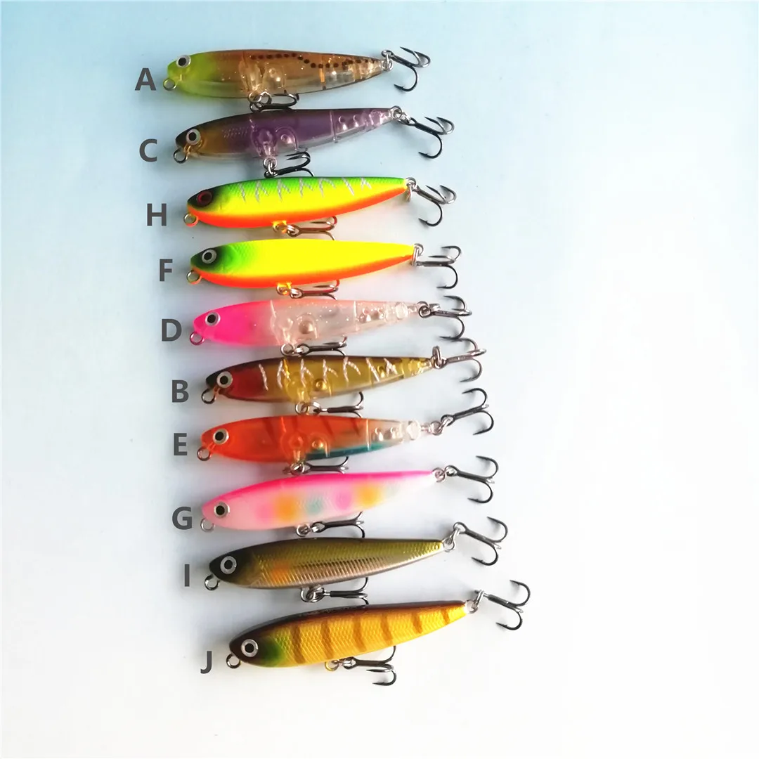 

Tsurinoya 2019 new 10pcs 55mm 3.5g Lures Pesca Hard Fishing Lure Isca Artificial Peche Top Water Lure Mini Floating Pencil Bait