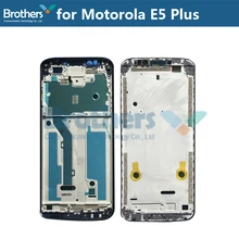 Рамка рамки lcd для Motorola Moto E5 плюс передней раме спереди Корпус для Motorola E5 плюс Запчасти для авто черного золота Экран