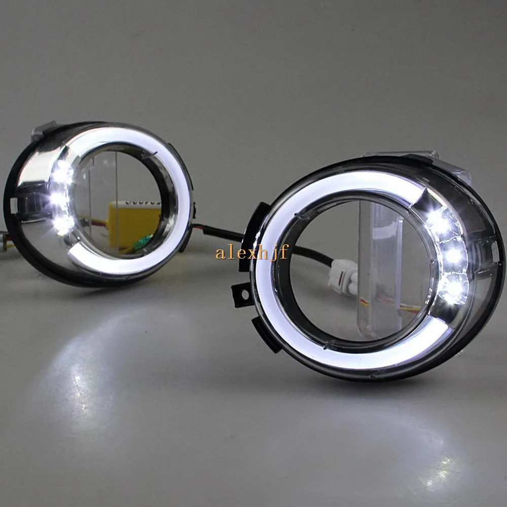 Король июле LED свет руководство дневные ходовые огни DRL Чехол для Тойота Ленд Крузер Прадо 2700 2010~12, замена рамки декоративные Король июле LED свет руководство дневные ходовые огни DRL Чехол для Тойота Ленд Крузер Прадо 2700 2010~12, замена рамки декоративные