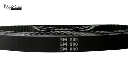 

2pcs HTD5M belt 800-5M-10 Teeth 160 Length 800mm Width 10mm 5M timing belt rubber closed-loop belt 800 HTD 5M S5M Belt Pulley